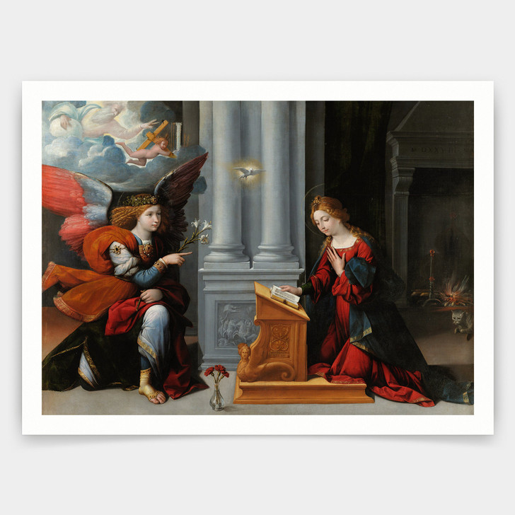 Garofalo,Annunciation,art prints,Vintage art,canvas wall art,famous art prints,q1023