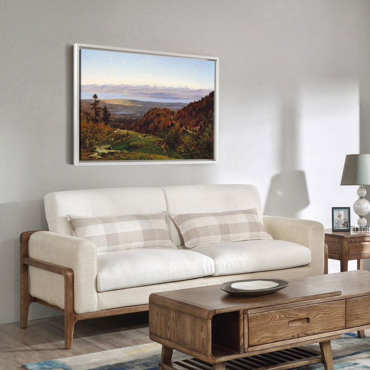 Francois Louis Francais,Mont-blanc Seen From Saint-cergues,1869,large wall art,framed wall art,canvas wall art,large canvas,M3752