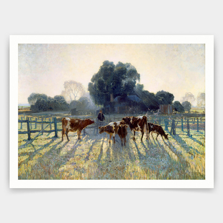 Elioth Gruner,Spring frost,art prints,Vintage art,canvas wall art,famous art prints,q978