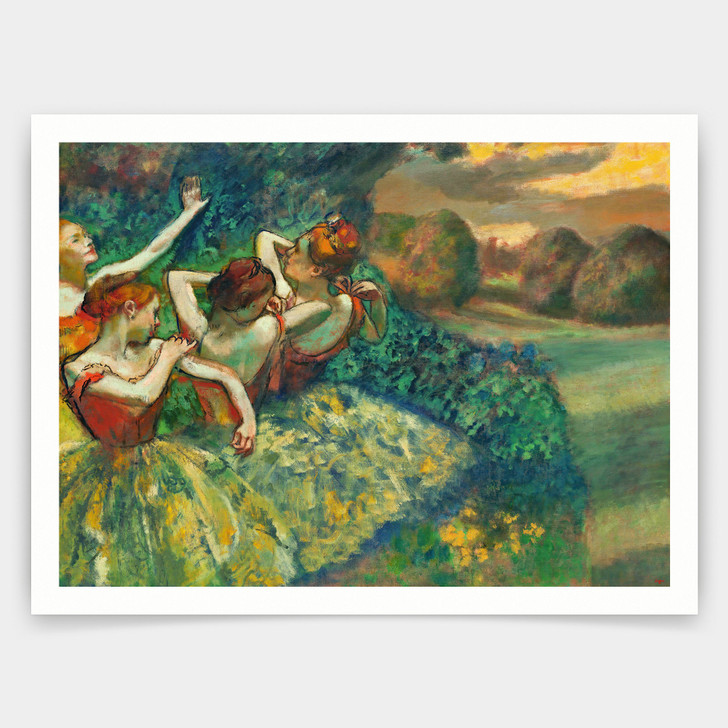 Edgar Degas,Four Dancers,art prints,Vintage art,canvas wall art,famous art prints,q945