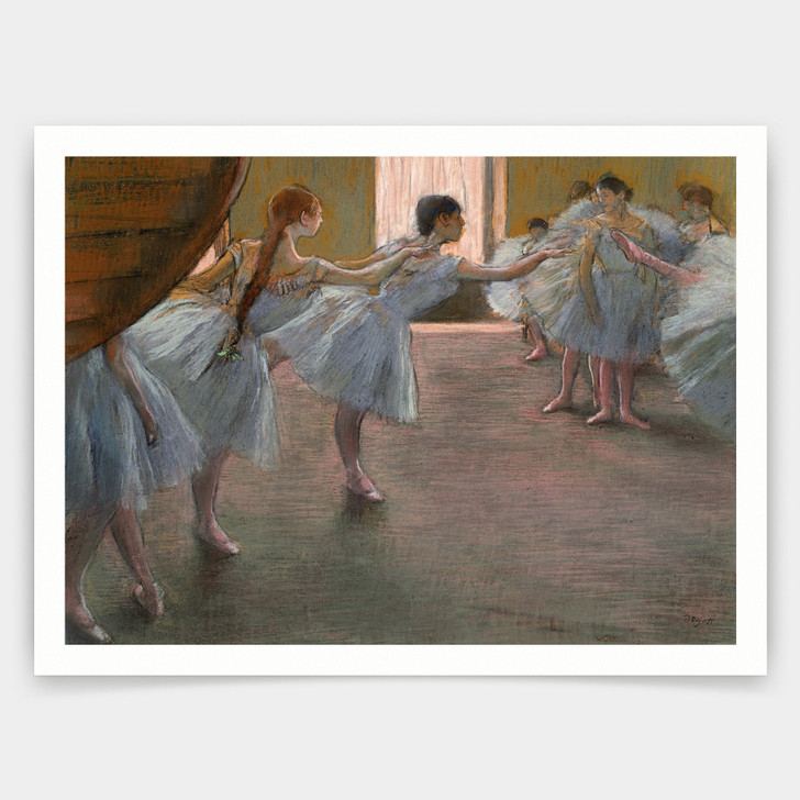 Edgar Degas,Ballet Rehearsal 1877,art prints,Vintage art,canvas wall art,famous art prints,q941