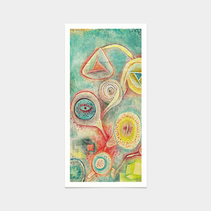 Paul Klee,Small Flower,abstract print,art prints,Vintage art,canvas wall art,famous art prints,vertical narrow prints,V7759
