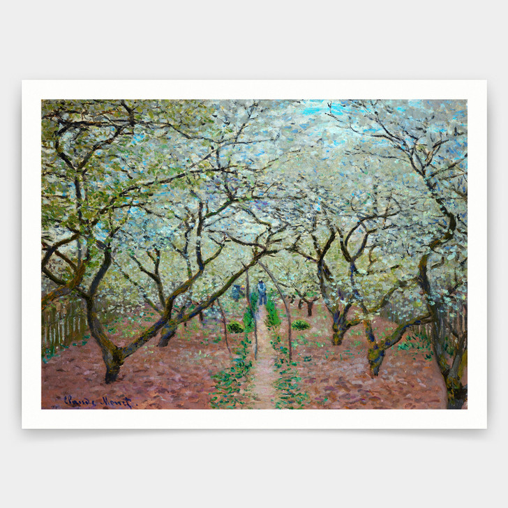 Claude Monet,Orchard in Bloom,art prints,Vintage art,canvas wall art,famous art prints,q869