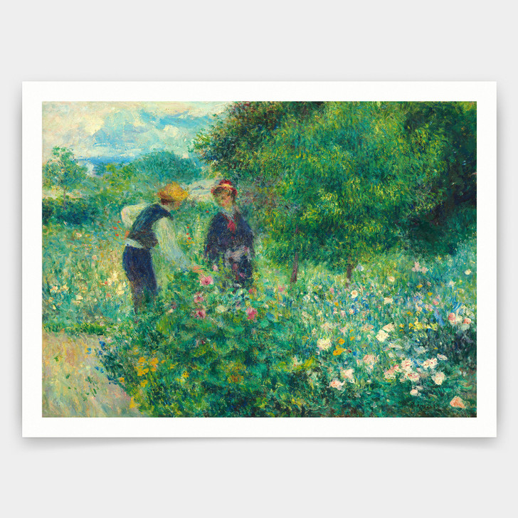 Auguste Renoir,Picking Flowers,art prints,Vintage art,canvas wall art,famous art prints,q791