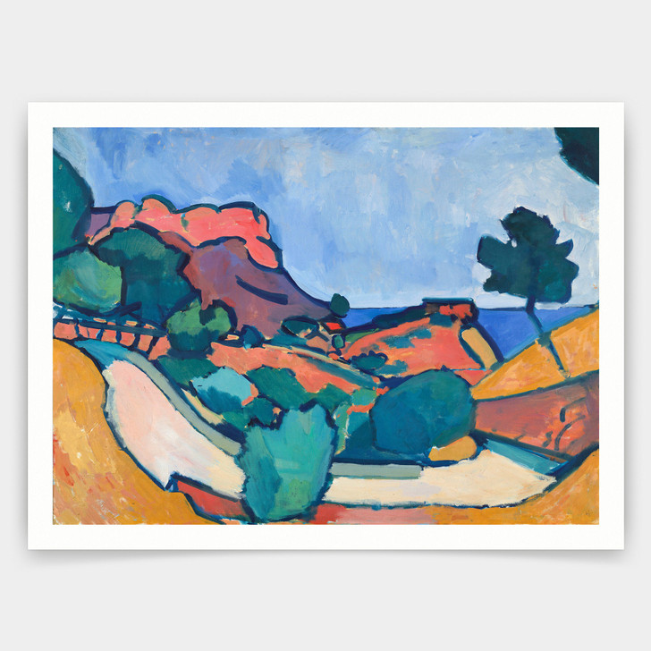 Andre Derain,The road in the mountains 1907,art prints,Vintage art,canvas wall art,famous art prints,q764