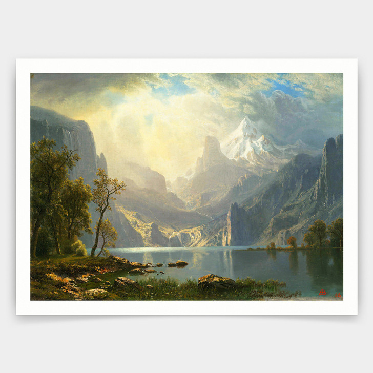 Albert Bierstadt,In the Sierras,art prints,Vintage art,canvas wall art,famous art prints,q725