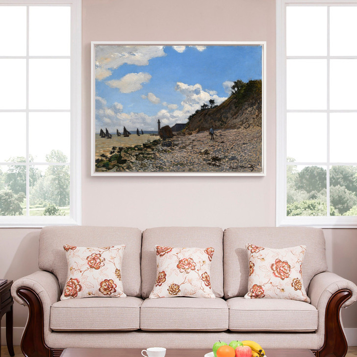 Claude Monet,The Beach at Honfleur,large wall art,framed wall art,canvas wall art,large canvas,M3452