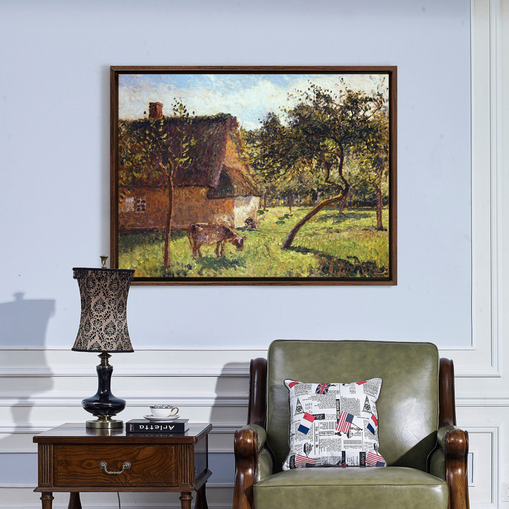 Camille Pissarro ,Field at Varengeville,large wall art,framed wall art,canvas wall art,large canvas,M3232