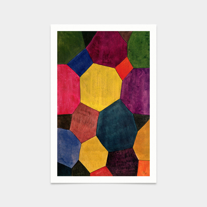 Wassily Kandinsky,Coloured Hexagons,Abstract Wall Art,art prints,Vintage art,canvas wall art,famous art prints,V2912