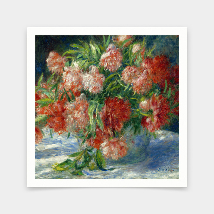 Pierre-Auguste Renoir,PEONIES,art prints,Vintage art,canvas wall art,famous art prints,q2754