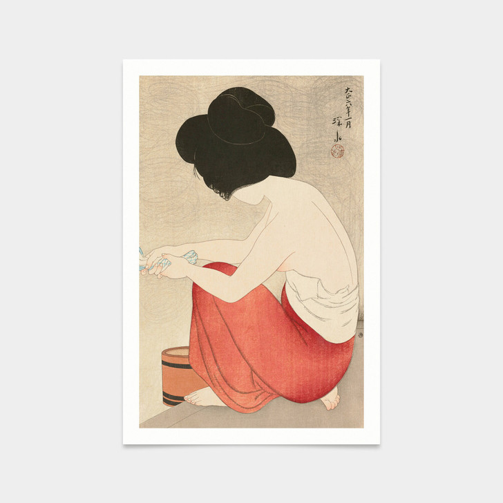 Shinsui Ito,After the Bath,,japanese painting,art prints,Vintage art,canvas wall art,famous art prints,V2872