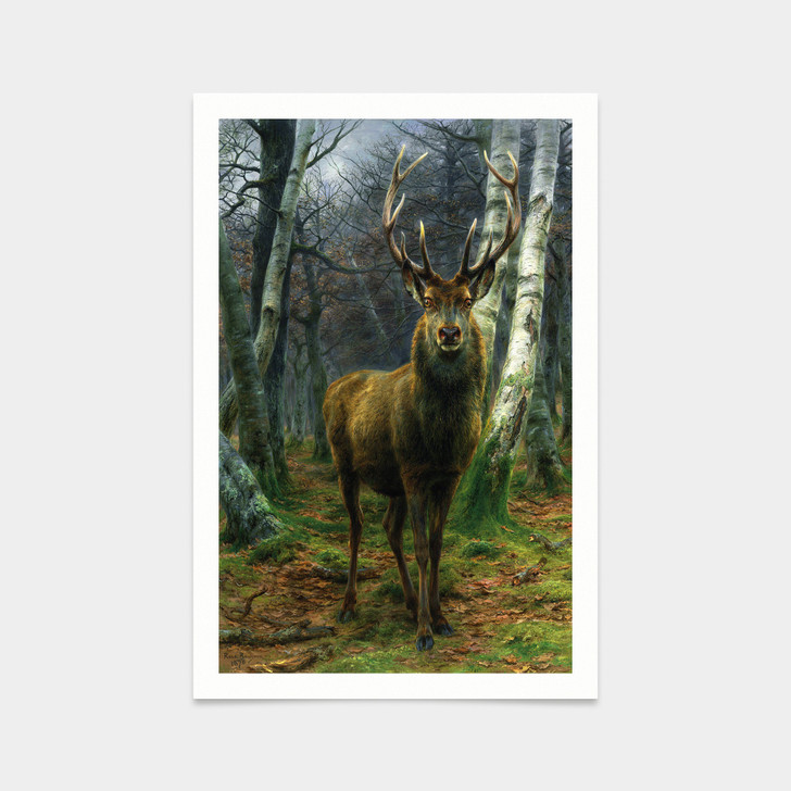 Rosa Bonheur,King of the Forest,art prints,Vintage art,canvas wall art,famous art prints,V2862