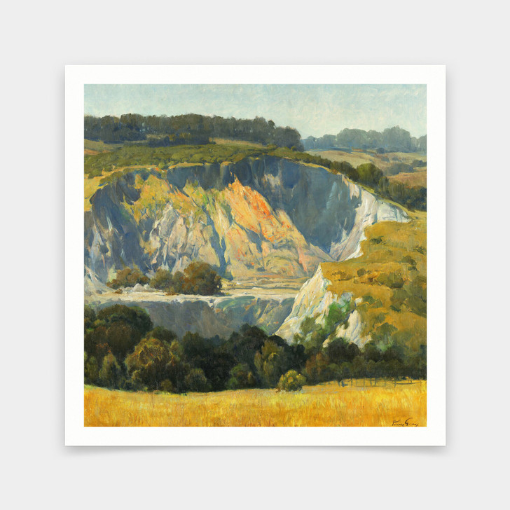 Percy Gray,An Old Quarry,art prints,Vintage art,canvas wall art,famous art prints,q2746