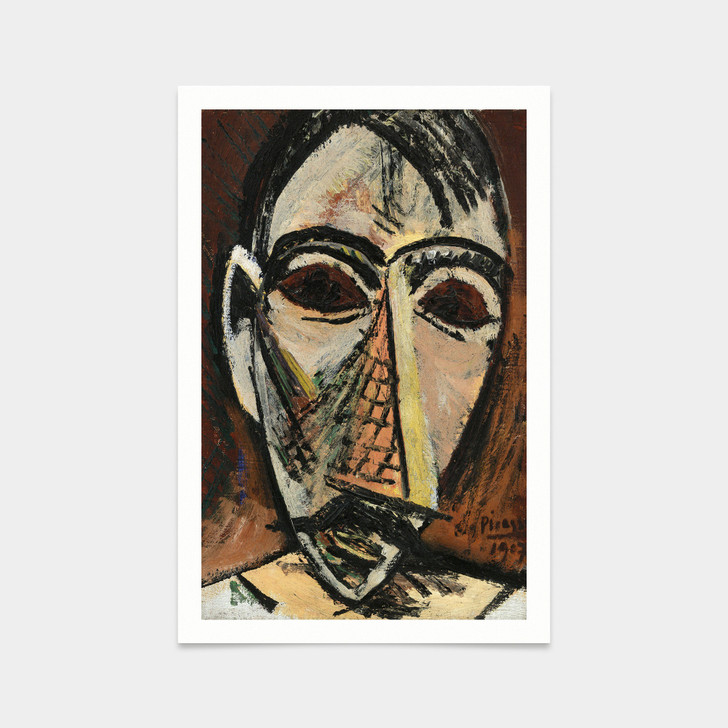 Pablo Picasso,Head of a Man,art prints,Vintage art,canvas wall art,famous art prints,V2805