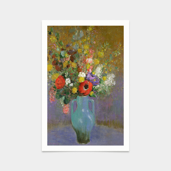 Odilon Redon,Bouquet of Wild Flowers ,art prints,Vintage art,canvas wall art,famous art prints,V2790