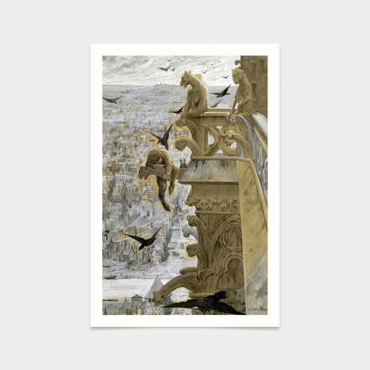 Luc-Olivier Merson,Notre-Dame de Paris,art prints,Vintage art,canvas wall art,famous art prints,V2749