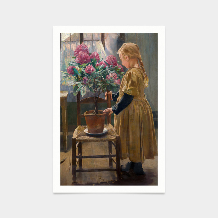 Leon Frederic,Gabrielle Frederic, the Artist's Daughter,art prints,Vintage art,canvas wall art,famous art prints,V2740