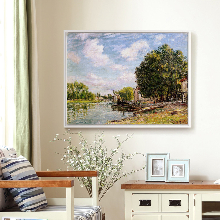 Alfred Sisley,Moret-sur-Loing,large wall art,framed wall art,canvas wall art,large canvas, M3066