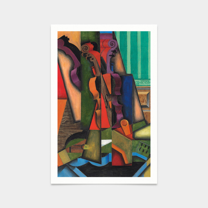 Juan Gris,Violin and Guitar,abstract wall art,art prints,Vintage art,canvas wall art,famous art prints,V2688