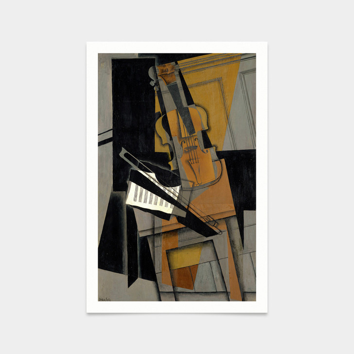 Juan Gris,The Violin,abstract wall art,art prints,Vintage art,canvas wall art,famous art prints,V2687