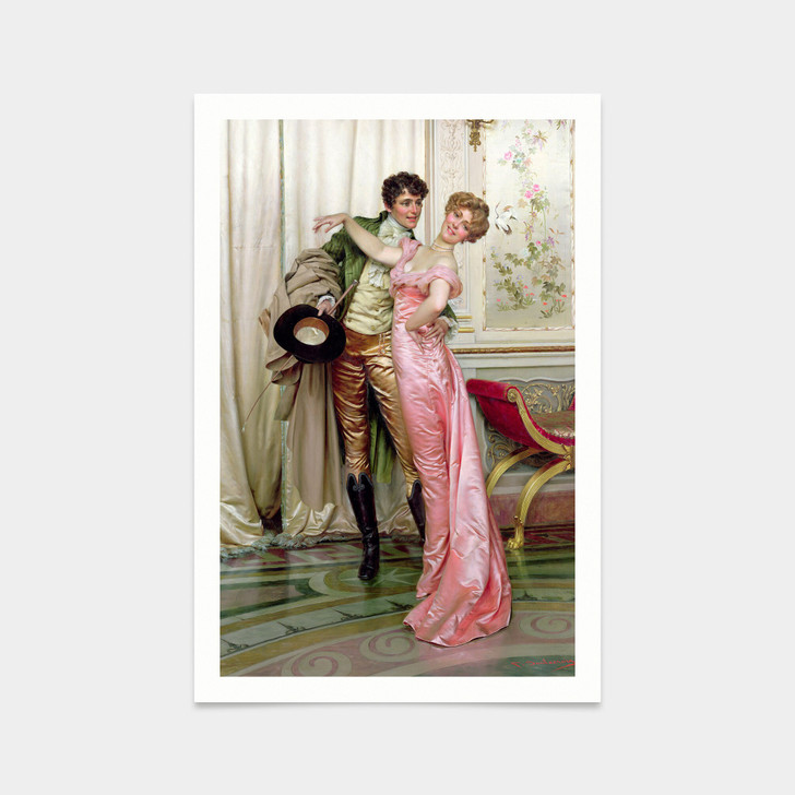 Joseph Frederick Charles Soulacroix,The Embrace,art prints,Vintage art,canvas wall art,famous art prints,V2675