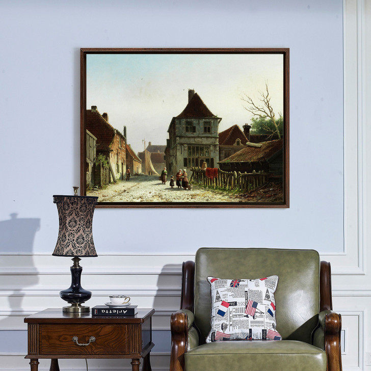 Adrianus Eversen,View of an Alley in Hoorn,large wall art,framed wall art,canvas wall art,large canvas,M2973