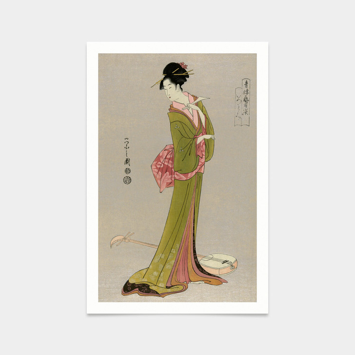 Hosoda Eishi,Japanese Geisha,japanese painting,art prints,Vintage art,canvas wall art,famous art prints,V2584