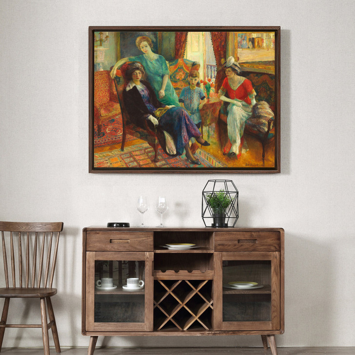 William Glackens,Family Group,Chatting woman,canvas print,canvas art,canvas wall art,large wall art,framed wall art,p1503