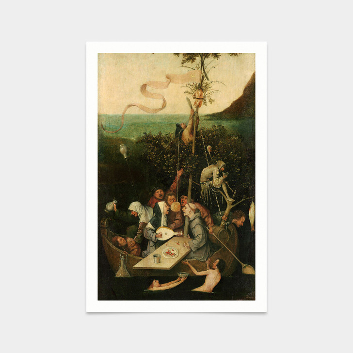 Hieronymus Bosch,The Ship of Fools,art prints,Vintage art,canvas wall art,famous art prints,V2506
