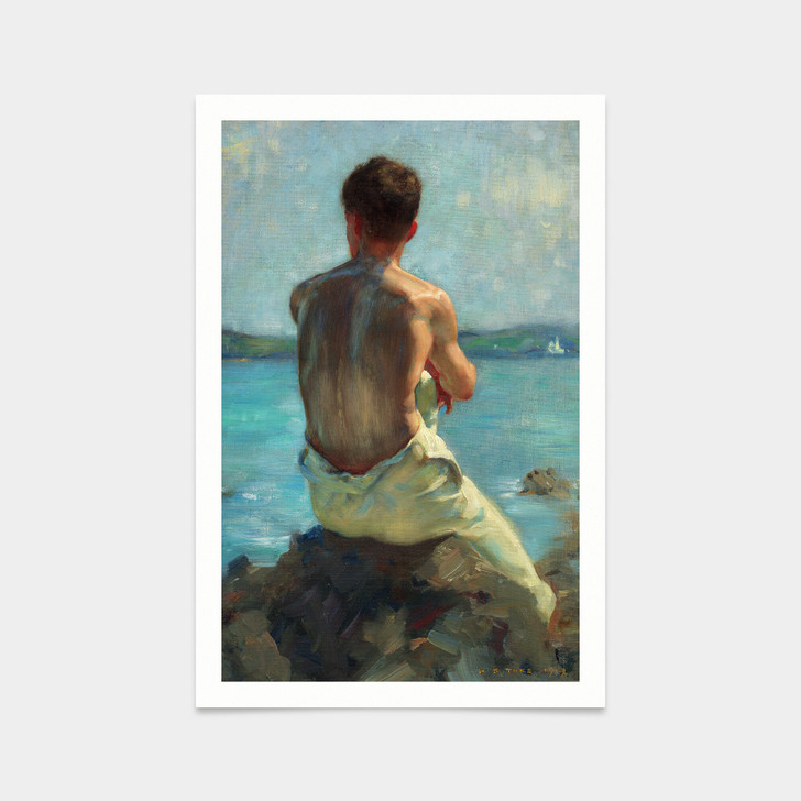 Henry Scott Tuke,The Lighthouse,art prints,Vintage art,canvas wall art,famous art prints,V2501