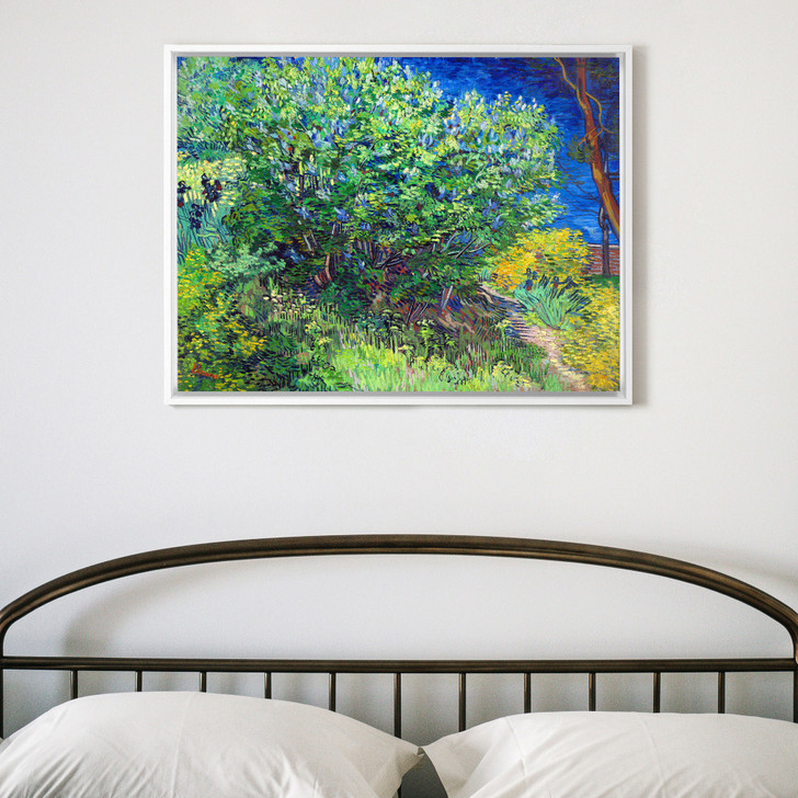 Vincent van Gogh, Lilacs,Green tree scenery,canvas print,canvas art,canvas wall art,large wall art,framed wall art,p1423