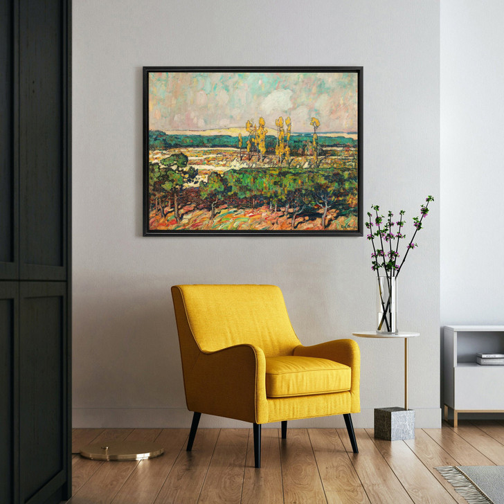 Roy H, Firs and Poplars at the Dunes,canvas print,canvas art,canvas wall art,large wall art,framed wall art,p1386