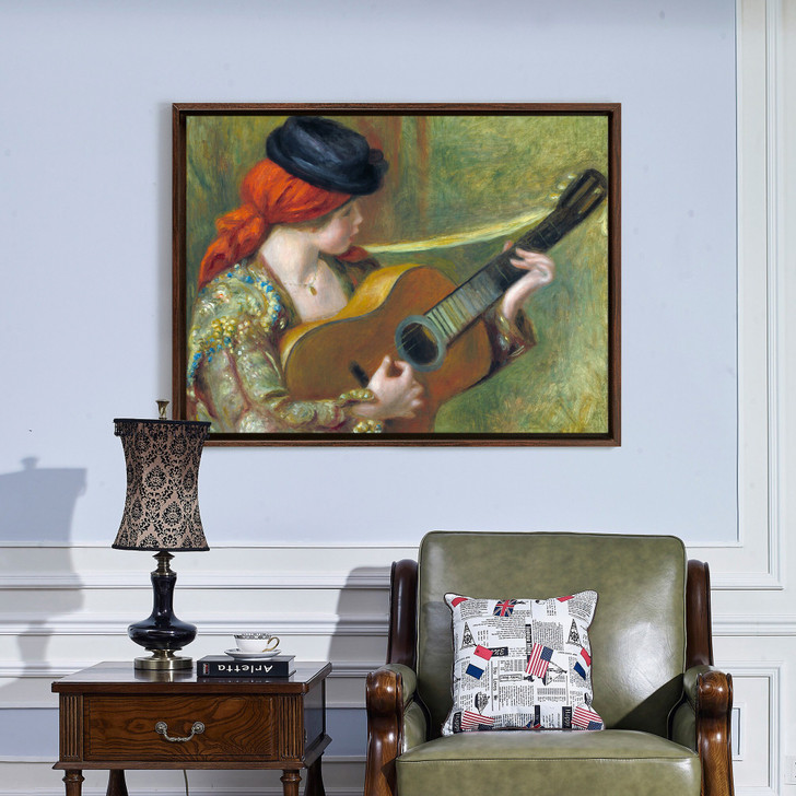 Pierre-Auguste Renoir,Young Spanish Woman with a Guitar,canvas print,canvas art,canvas wall art,large wall art,framed wall art,p1362
