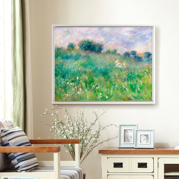 Pierre-Auguste Renoir, Meadow, La Prairie,Meadow scenery,canvas print,canvas art,canvas wall art,large wall art,framed wall art,p1352