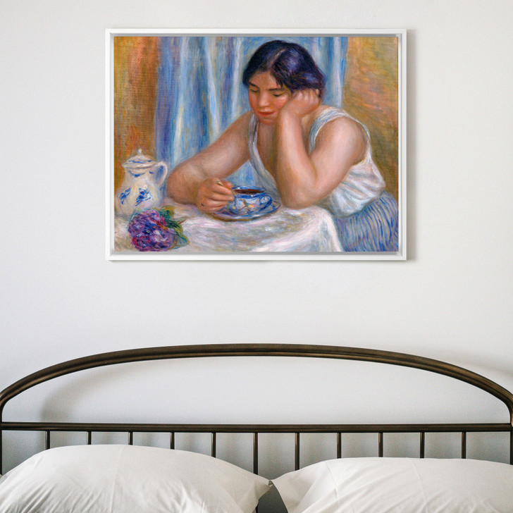Pierre-Auguste Renoir,Cup of Chocolate,Femme prenant du chocolat,canvas print,canvas art,canvas wall art,large wall art,framed art,p1340