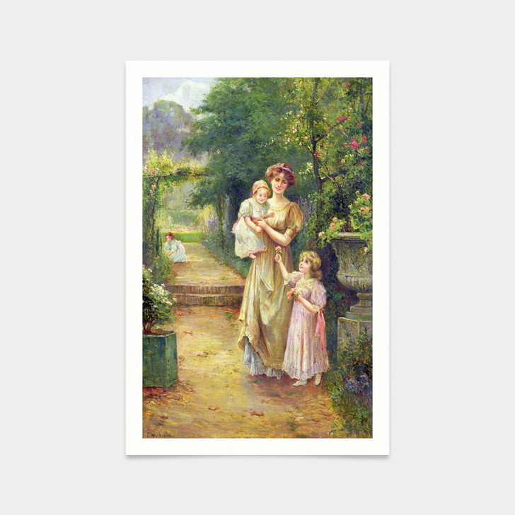 Ernest Walbourn,One for Baby,art prints,Vintage art,canvas wall art,famous art prints,V2377