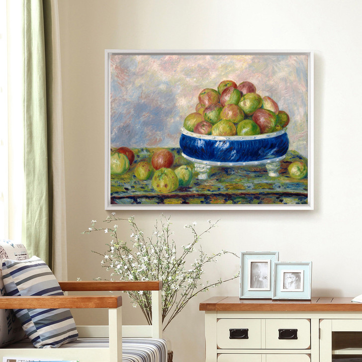 Pierre-auguste Renoir,apples In A Dish,Fruit still life,canvas print,canvas art,canvas wall art,large wall art,framed wall art,p1333