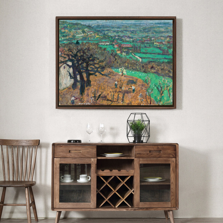Pierre Bonnard, Landscape in the Dauphiné,Field landscape,canvas print,canvas art,canvas wall art,large wall art,framed wall art,p1326