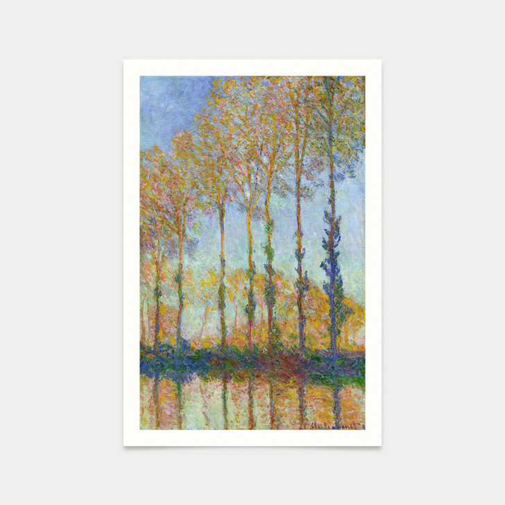 Claude Monet,Poplars, End of Autumn,End of Autumn,art prints,Vintage art,canvas wall art,famous art prints,V2334