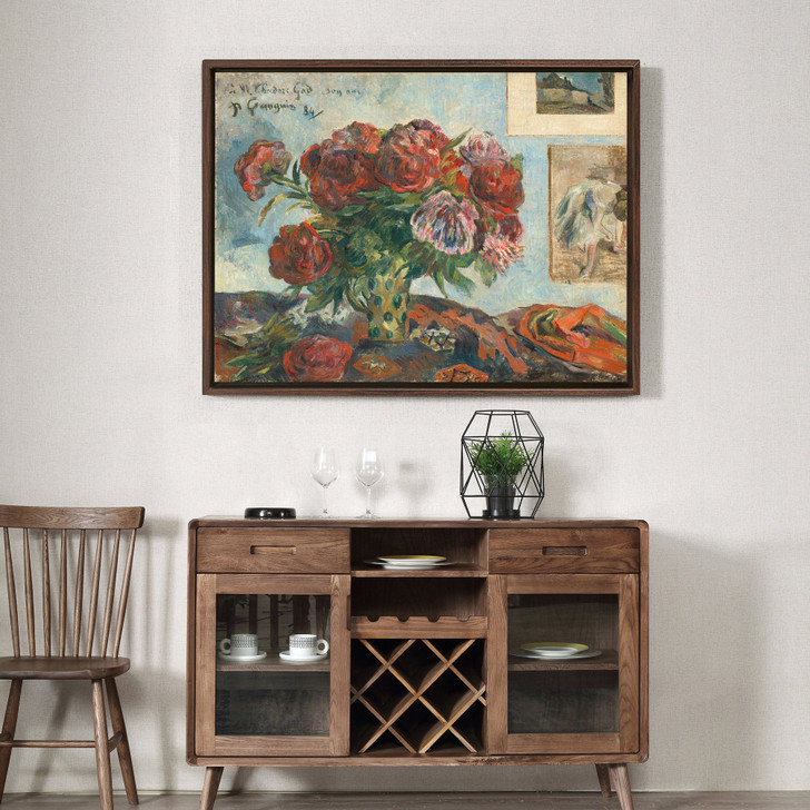 Paul Gauguin,Still Life with Peonies,canvas print,canvas art,canvas wall art,large wall art,framed wall art,p1294