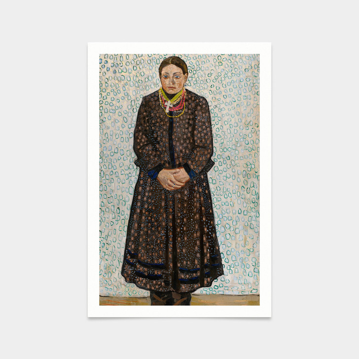 Burliuk Vladimir,Ukrainian Peasant Woman,art prints,Vintage art,canvas wall art,famous art prints,V2298