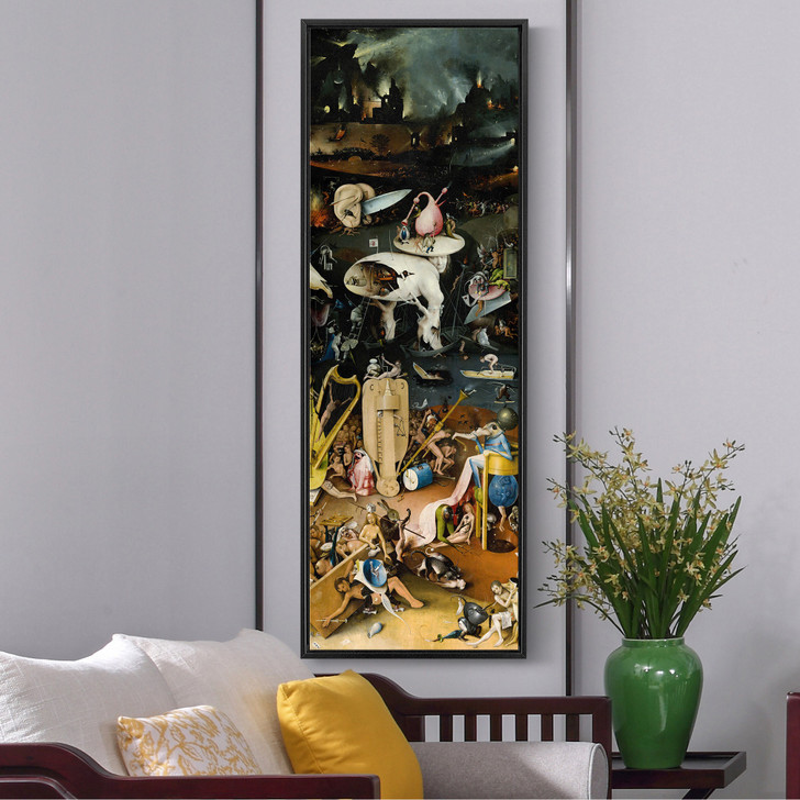 Hieronymus Bosch,The Garden of Earthly Delights -03,Vertical Narrow Art,large wall art,framed wall art,canvas wall art,M467