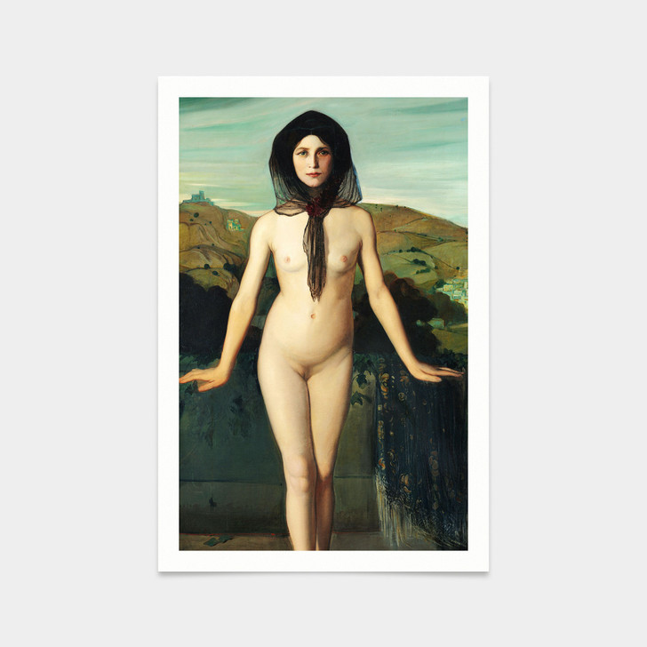 Angel Zarraga,The Naked Dancer, 1909-2,art prints,Vintage art,canvas wall art,famous art prints,V2250
