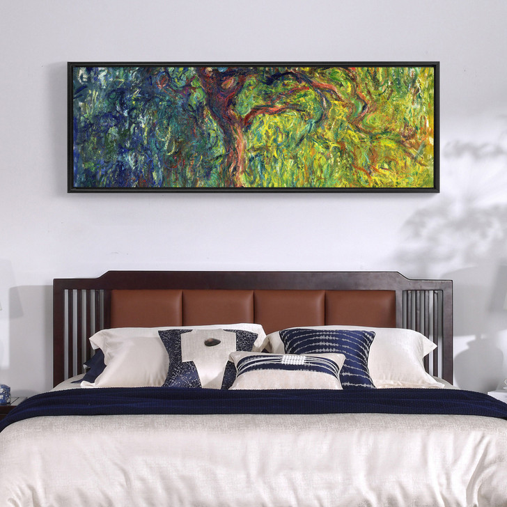Claude Monet,Weeping Willow,Impressionism,Abstract Tree,Canvas Print,Canvas Art, Canvas Wall Art,Extra Large Canvas Art,Large Canvas  P75