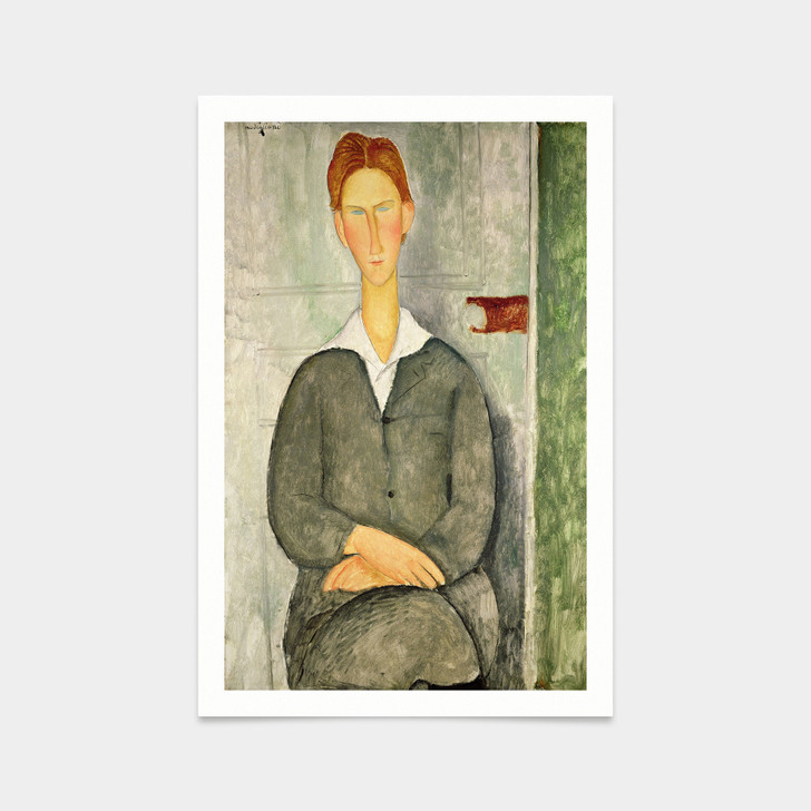 Amedeo Modigliani,Young boy with red hair,art prints,Vintage art,canvas wall art,famous art prints,V2234