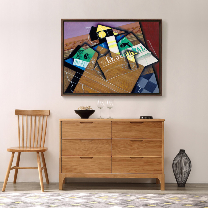 Juan Gris,Fantômas,Modern abstract art, original abstract,canvas print,canvas art,canvas wall art,large wall art,framed wall art,p1183
