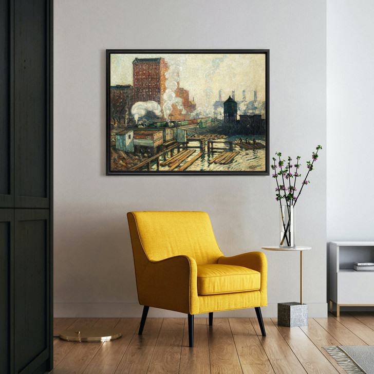 Hayley Lever,Riverside Drive and 72nd Street,streetscape,canvas print,canvas art,canvas wall art,large wall art,framed wall art,p1062
