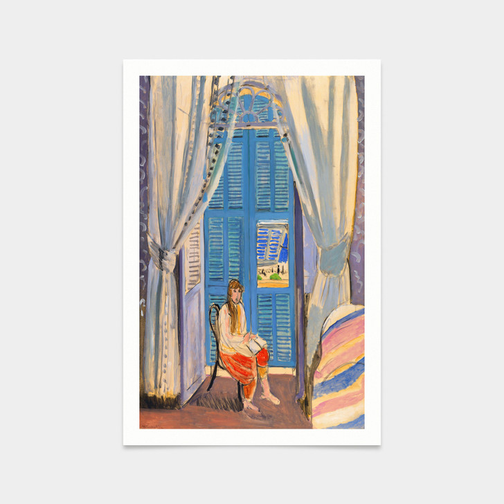 Henri Matisse,The Venetian Blinds ,Les Persiennes 1919,art prints,Vintage art,canvas wall art,famous art prints,q2242