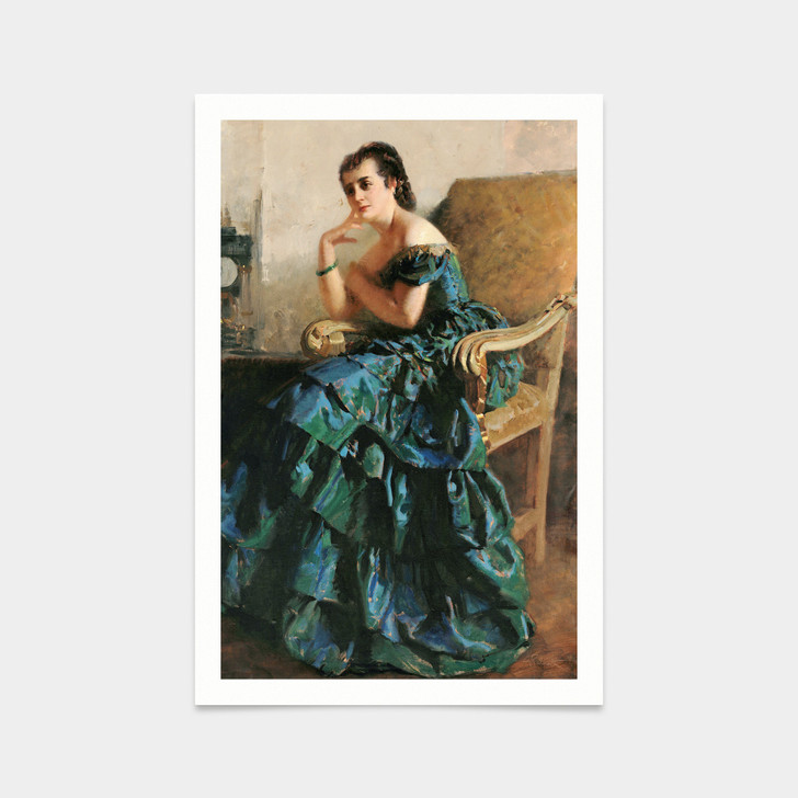 Giuseppe Palanti,Portrait of Clelia De Simoni Nobili,art prints,Vintage art,canvas wall art,famous art prints,q2227