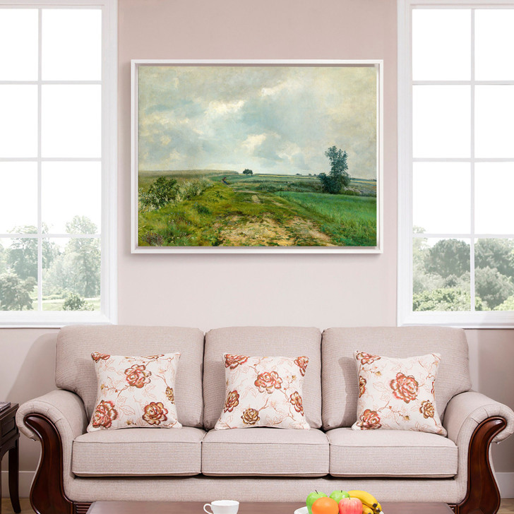 Frantisek Kaván,The Clouds Viewed from the Native House,Field scenery,canvas print,canvas art,canvas wall art,large wall art,framed ,p1008